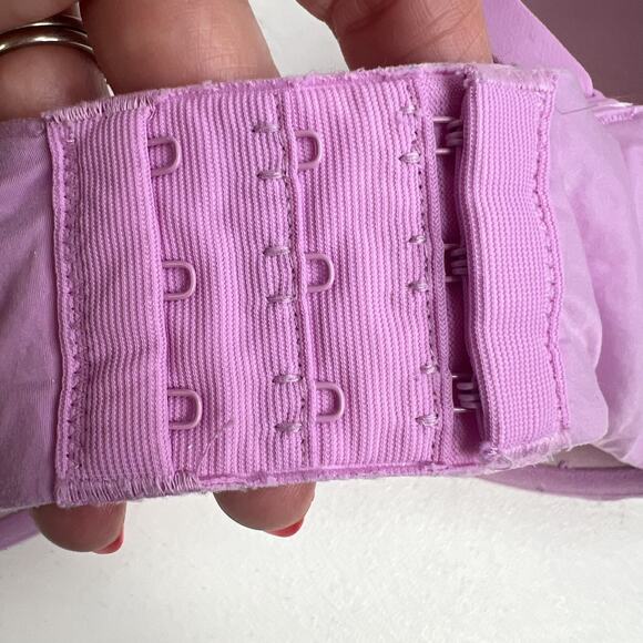 Maidenform 36D Bra Demi T-Shirt Purple Lace Lightly Padded Underwire DM7543 - Picture 8 of 16